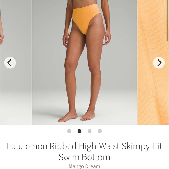 Lululemon Ribbed High-Waist Skimpy-Fit Swim Bottom - Picture 3 of 9